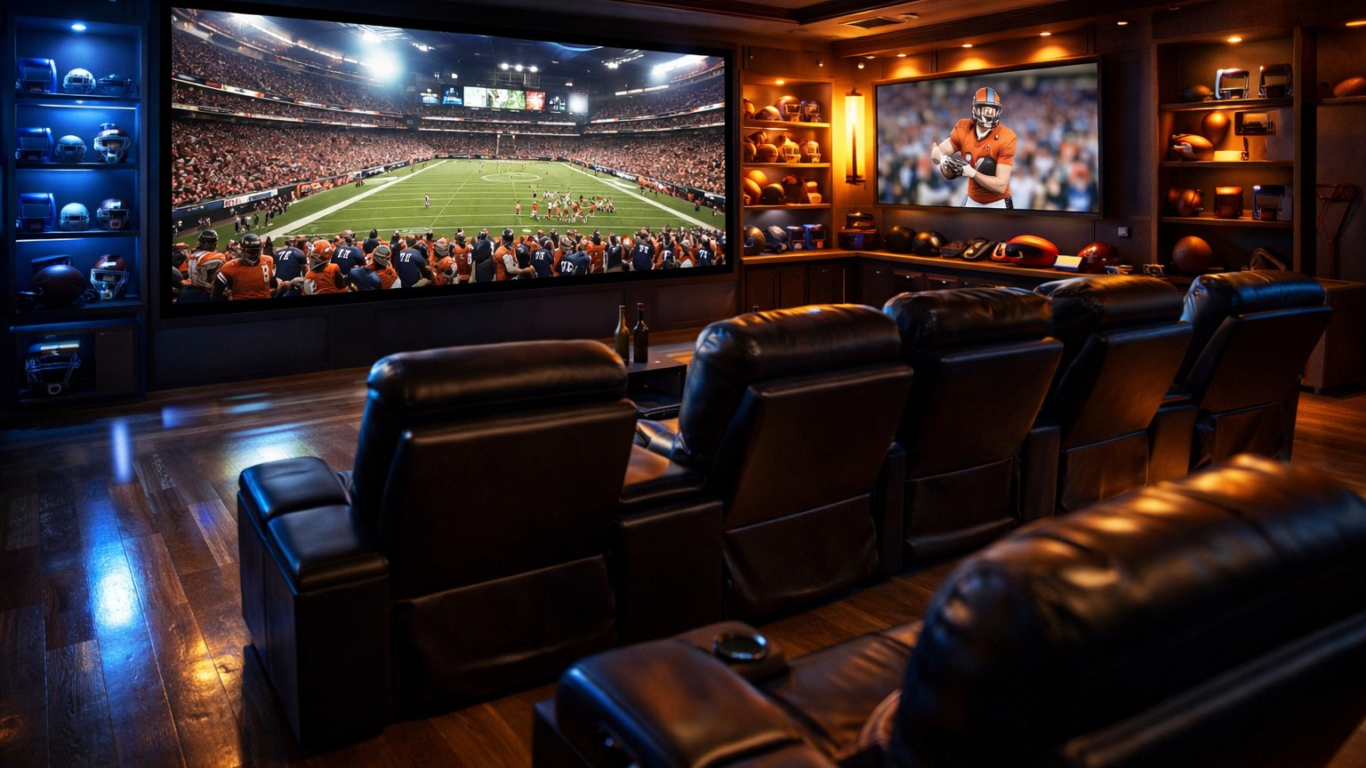 Sports-Themed Mancaves