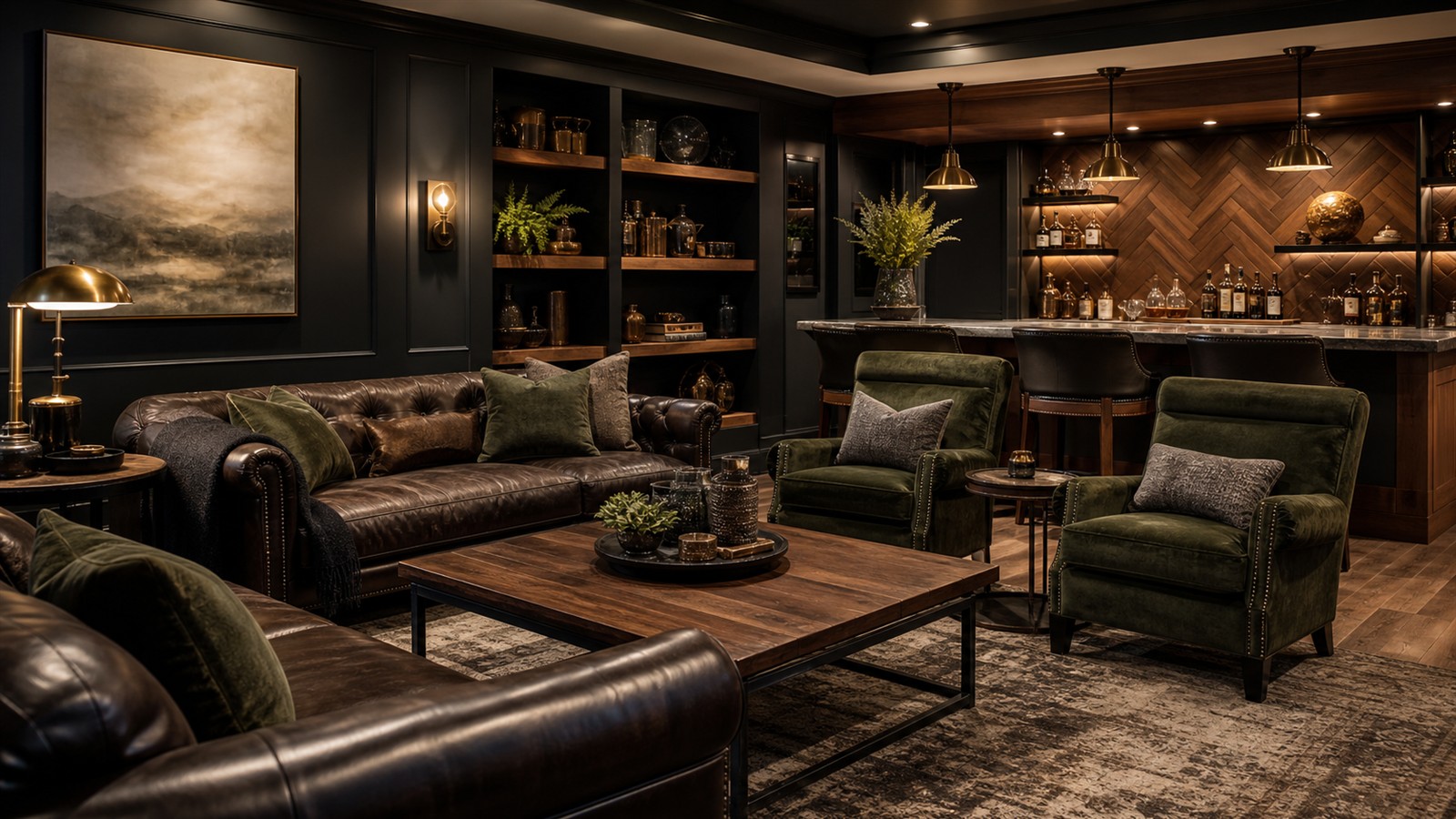 Masculine Color Schemes for Mancaves That Never Go Out of Style