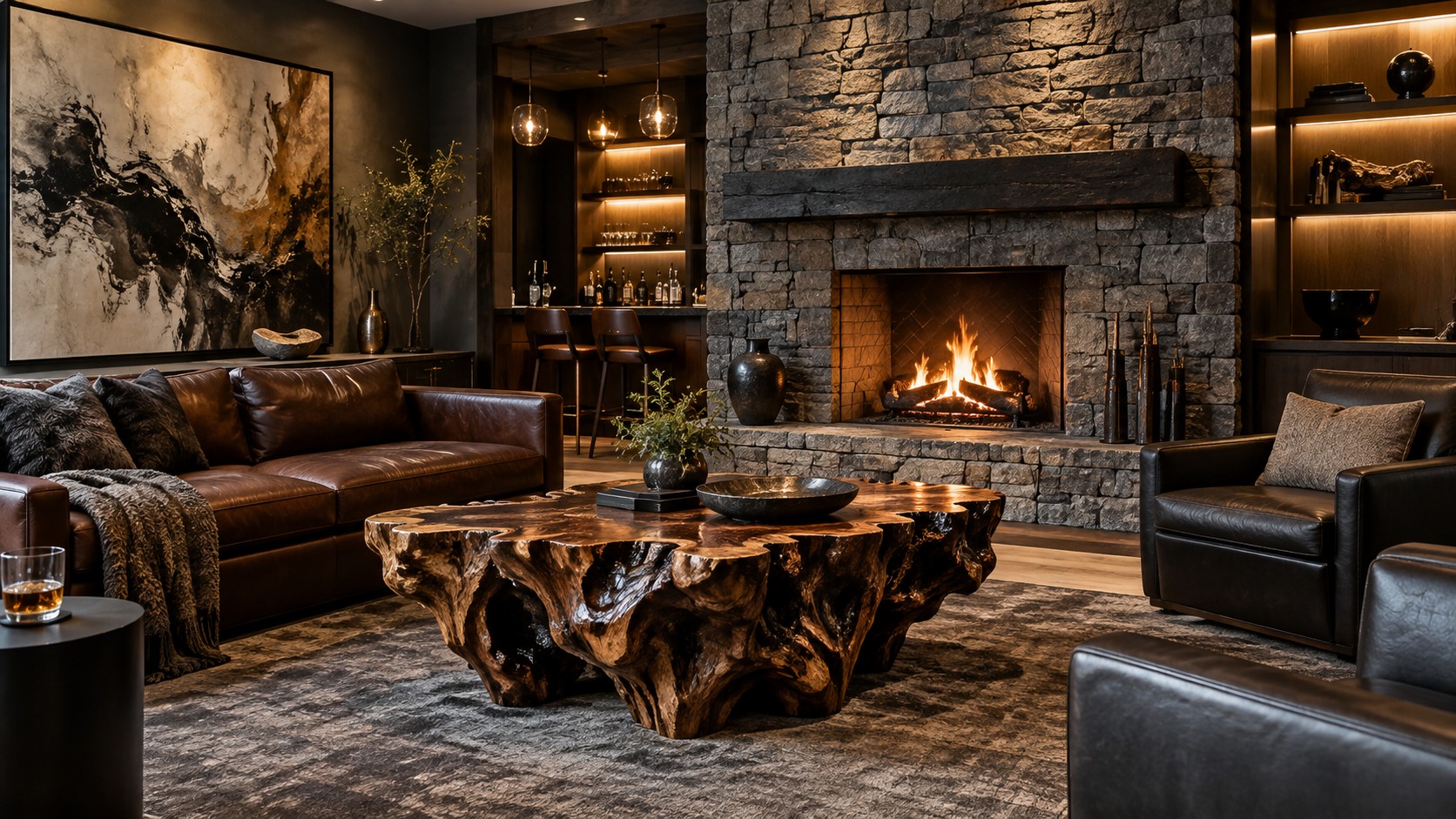 Editorial mancave interior for best mancave statement pieces that instantly transform any space