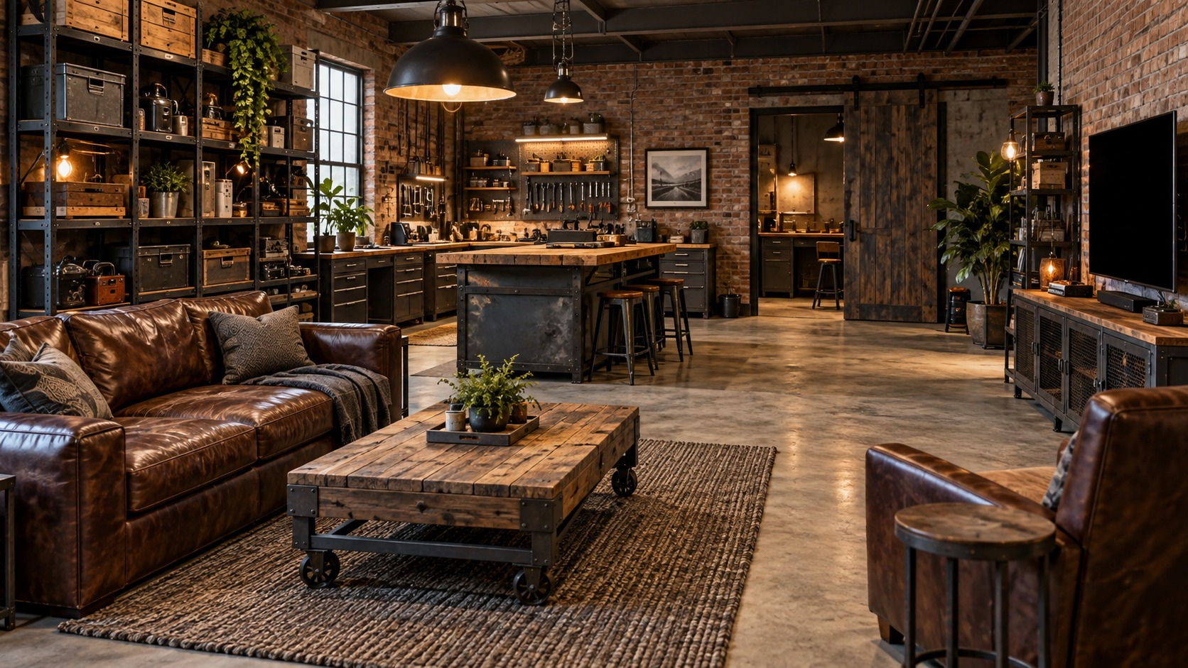 Editorial mancave interior for industrial mancave ideas: how to create the ultimate workshop-inspired retreat