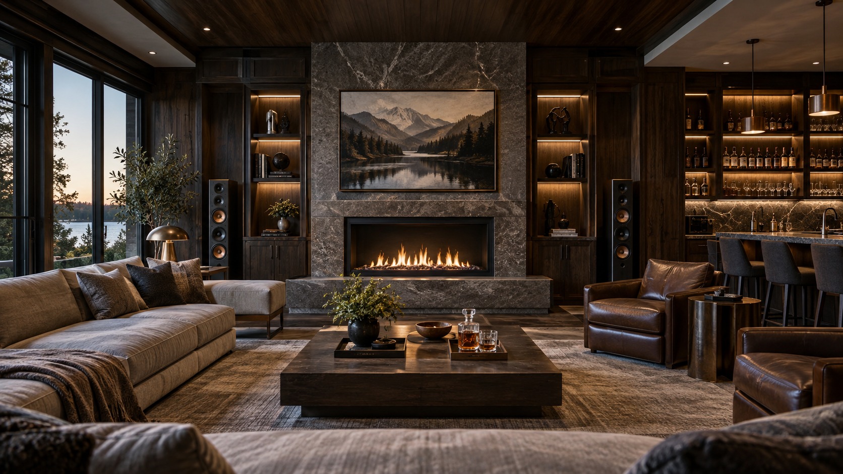 Editorial mancave interior for luxury mancave ideas: how to create the ultimate executive retreat