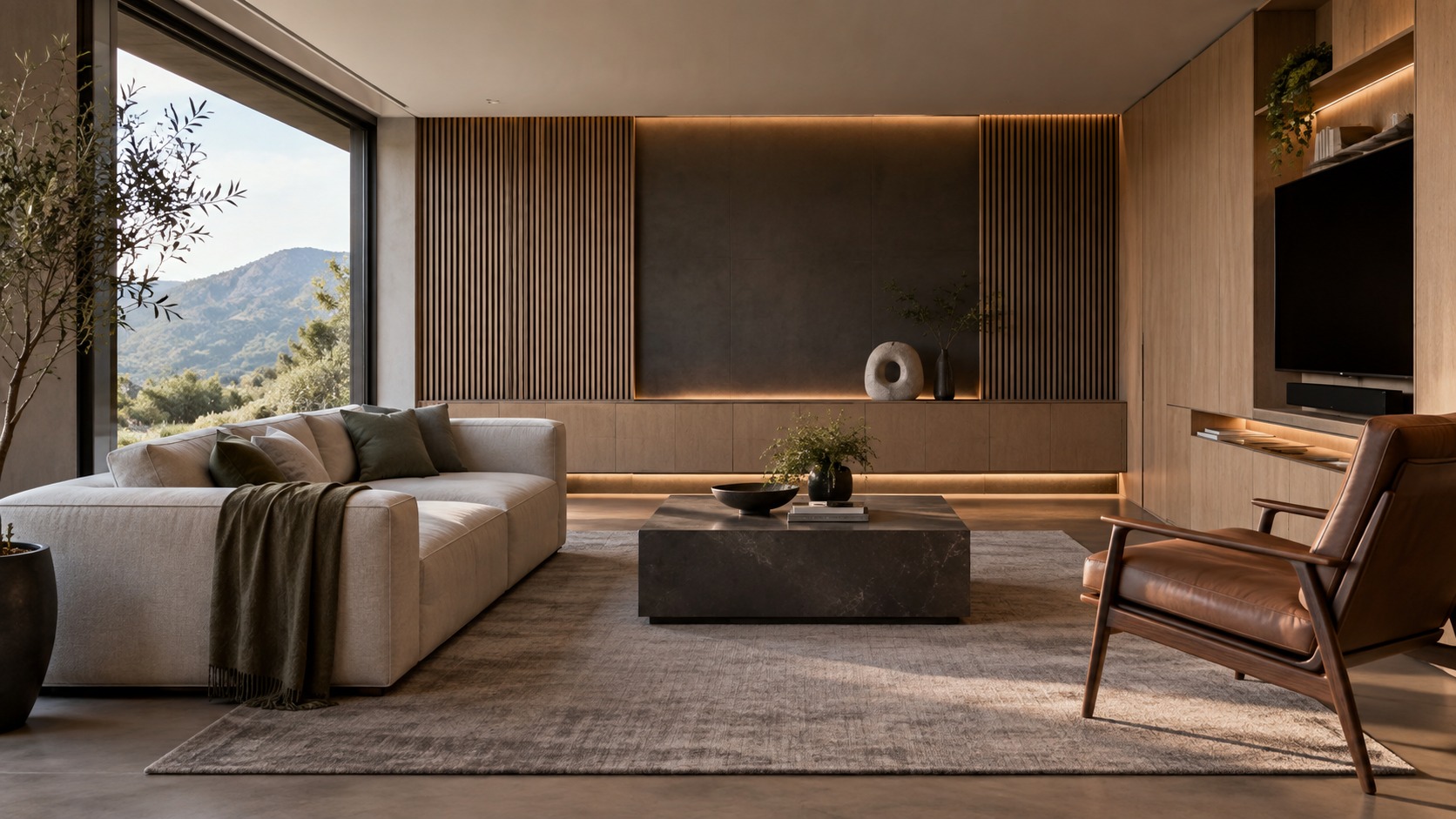 Editorial mancave interior for minimalist mancave ideas that prove less is more