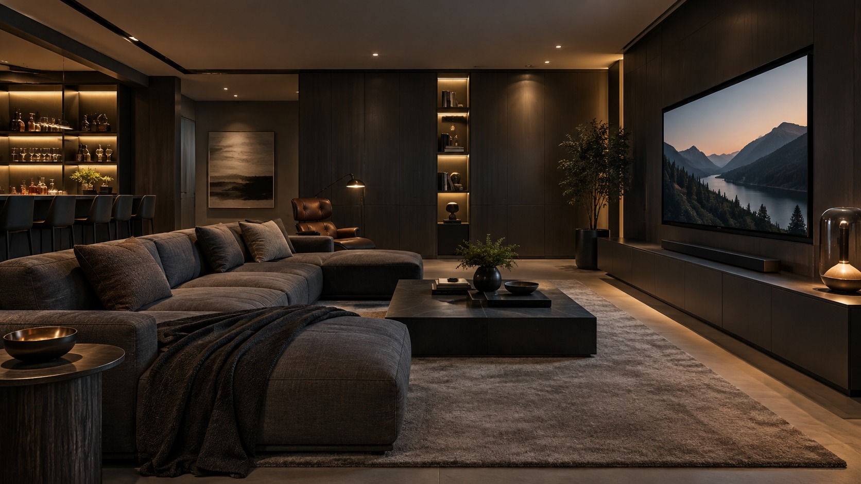 Editorial mancave interior for modern mancave ideas: how to create a sleek and sophisticated retreat