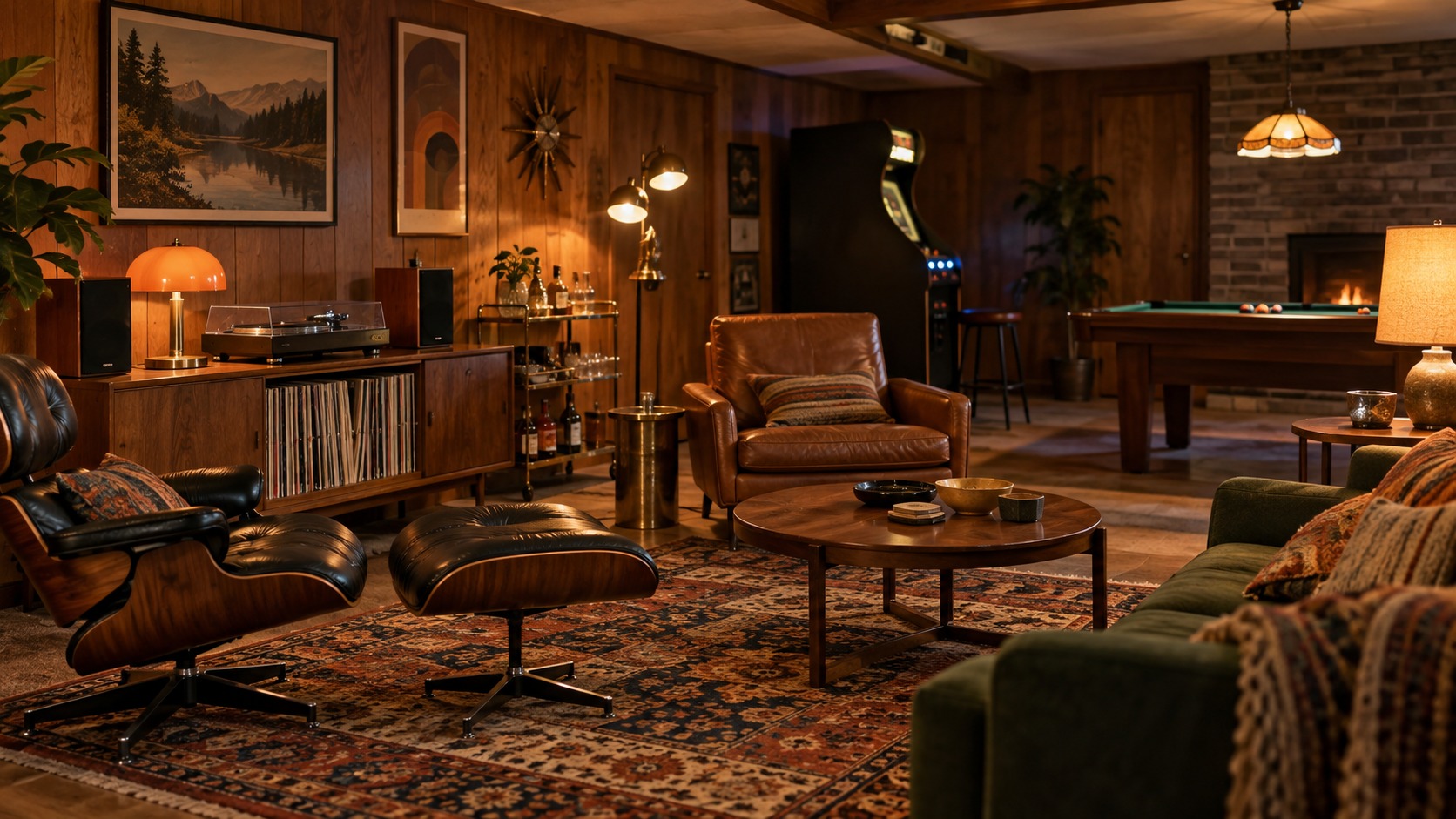 Editorial mancave interior for retro mancave ideas: how to create the ultimate vintage hangout